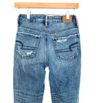 American Eagle Hi-Rise Tomgirl Jeans- Size 00 Short (Inseam 23.5” rolled as pictured) see notes