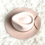 Brixton Blush Wool Felt Brim Hat- Size S