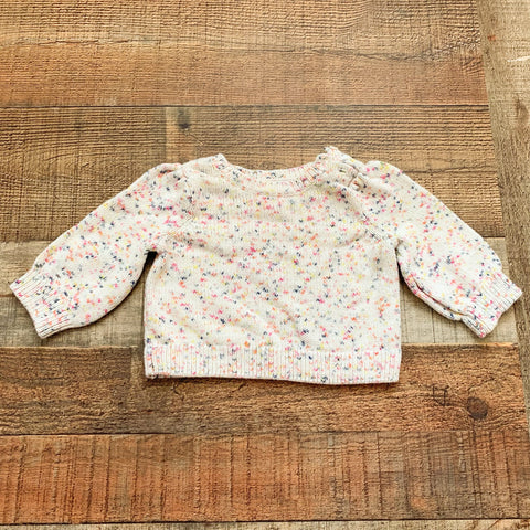 Baby Gap Cream Multicolor Confetti Sweater- Size 3-6M