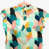THML Colorful Ruffle High Neck Collar NWT- Size XS (see notes)