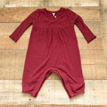 Old Navy Maroon Ribbed Jumpsuit- Size 3-6M