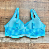 Lands End Light Blue/Aqua Twist Front Underwire Bikini Top- Size 18W (we have matching bottoms, sold out online)