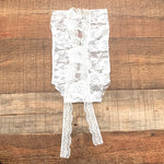 No Brand Baby Girl Lace Bodysuit- Size ~NB (see notes)
