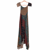 Olivaceous Multi Pattern Off The Shoulder Smocked Maxi Dress NWT- Size S