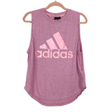 Adidas Heathered Pink "Adidas" Sleeveless Tank- Size S (see notes)