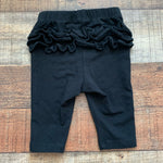 Old Navy Black Ruffle Bottom Leggings- Size 3-6M