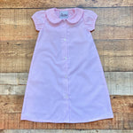 Delaney Pink Collared Button Up Dress/Gown- Size NB