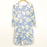 Draper James Blue Checkered Floral Dress NWT- Size 0