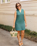 Lush Forest Green Sleeveless Dress- Size S