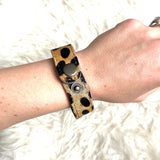 No Brand Leopard Print Fur Bracelet
