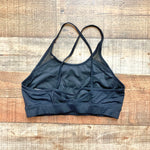 Alo Black with Criss Cross Straps Sports Bra- Size ~S (see notes)