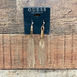 Guess Gold Plated Tassel Earrings