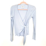 Abercrombie & Fitch Soft Faux Wrap Knotted Top- Size S