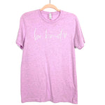 Bella Canvas Heatherd Purple "Be Kind" Tee- Size M