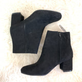 Time & Tru Faux Suede Black Booties NWT- Size 8.5