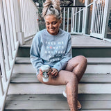 Gildan Grey Feed Me Donuts and Take Me to Target- Size S