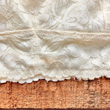 Free People Intimately Cream Lace Racerback Bralette- Size XS (see notes)