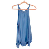 Maurices Blue Tie Back Halter Top- Size 1X
