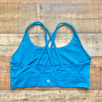 Lululemon Teal Sports Bra- Size 12 (see notes)