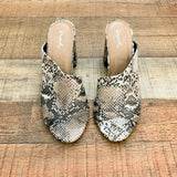 Qupid Animal Print Open Toe Block Heel Sandals- Size 7.5 (In Good Condition!)