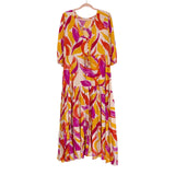 Petal + Pup Pink and Orange Print Maxi Dress- Size XL (sold out online)