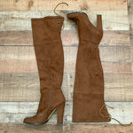 Vince Camuto Brown Suede Over the Knee Boots- Size 7 (see notes)