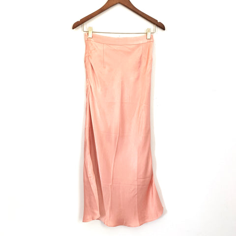 J. ING Muted Pink Satin Midi Skirt NWT- Size S