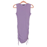 Shein Lilac Ribbed Knit Ruched Sides Mini Dress- Size S (see notes, sold out online)