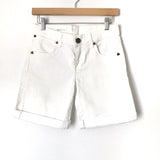 Kut From the Kloth White Catherine Boyfriend Shorts- Size 0