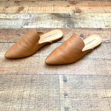 Lucky Brand Camel Leather Like Mules- Size 9