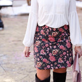 LOFT Floral Patterned Skirt- Size 6
