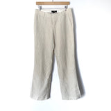 Banana Republic Tan Striped Wide Leg Pants- Size 6 Petite (Inseam 29.5”)