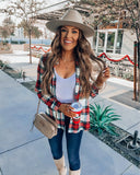 Old Navy Red/Green/White Plaid Button Up Flannel- Size S (sold out online)