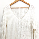 BP Cream V-Neck Sweater- Size XS