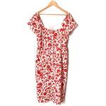 Charles Henry Orange Floral Button Up Dress- Size XL