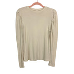 BP Beige Ribbed Knit Top- Size L