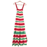J Crew Bright Striped Tiered Maxi Dress- Size 00 (sold out online)