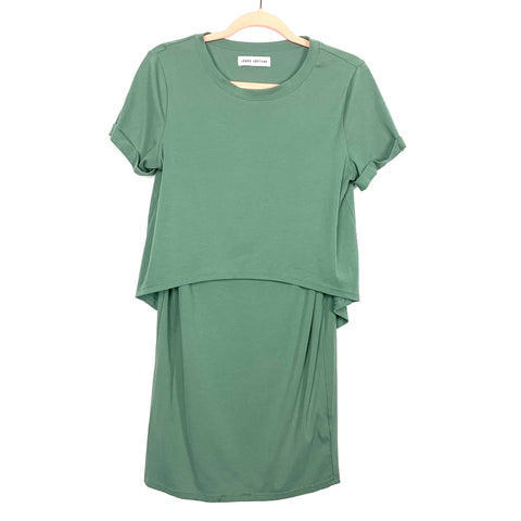 Legoe Heritage Sage Green Maternity/Nursing Dress- Size 1