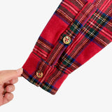 Gretchen Scott Red Plaid Wool Blend Jacket- Size S