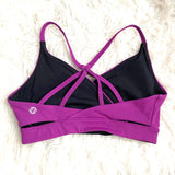 Core 10 Purple Surplice Sports Bra- Size XS