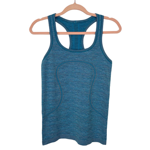 Lululemon Teal Striped Racerback Tank- Size ~S (see notes)