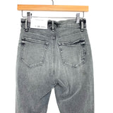 LOFT Grey Distressed High Waist Skinny Ankle Jeans NWT- Size 0/25 (Inseam 28”)