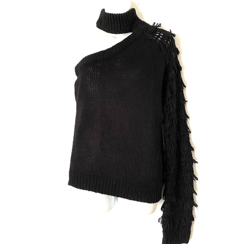 House of Harlow x Revolve Black “Girl Please” Sweater- Size S