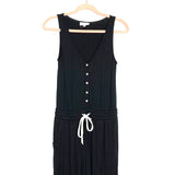 Soma Wknd Black Drawstring Waist Lounge Jumpsuit- Size XS (sold out online)