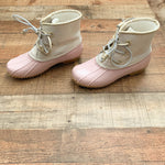 Jack Rogers Pink/Gold Shimmer Duck Boots- Size 8 (See Notes- Sold Out Online!)