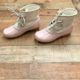 Jack Rogers Pink/Gold Shimmer Duck Boots- Size 8 (See Notes- Sold Out Online!)