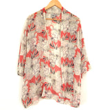 ASOS Cream and Pink Floral Kimono- Size 0