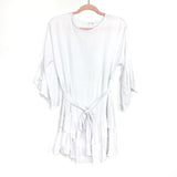 No Brand White Belted Dress- Size S