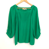 LOFT Green 3/4 Sleeve Blouse- Size XS