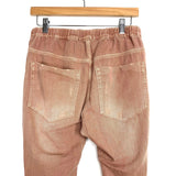 Mustard Seed Washed Mauve Pull On Distressed Pants- Size S (Inseam 25")